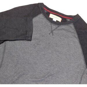 Tommy Bahama Men's Lightwieght Crew Neck Sweater, Large, Grey-Black‎